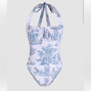 Brand New One Piece Toile Swimsuit 🌊🤍